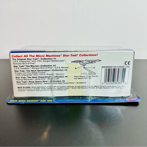 Micro Machines Star Trek DEEP SPACE NINE SPACE STATION CARDASSIAN WARSHIP New! - Picture 6 of 7